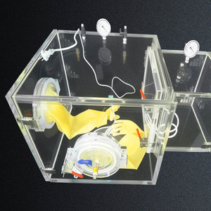 Caja de Guantes Personalizada con Cámara de Vacío, Caja de Vacío de Gas Inerte Acrílica para Laboratorio, Caja de Guantes Anaeróbica - Product Image 1