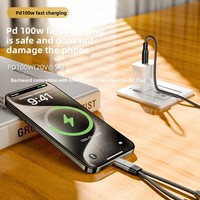 Câble audio de charge rapide Type-C mâle vers femelle 1-vers-2, adaptateur casque 2-en-1 pour téléphones et ordinateurs