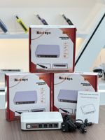 QIXIN QX-601 Mini UPS triphasé, batterie au lithium 7800mAh, 5V/9V/12V 25W pour routeur WiFi et caméra CCTV