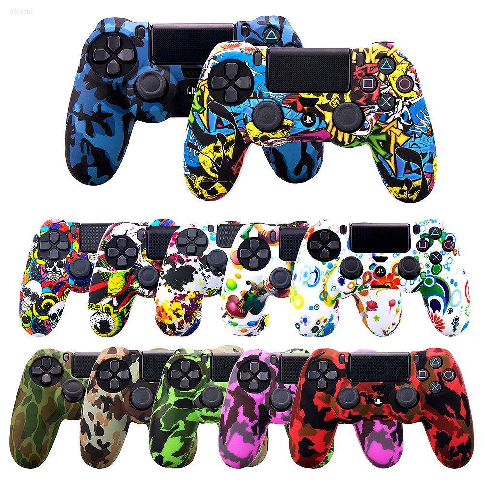 Game Controller Gold Ps4 Controller Gel Cover PS4 Silicone