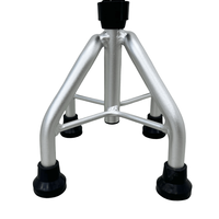 Bâton de marche télescopique pliable à quatre pieds en acier inoxydable et aluminium, fabrication chinoise, capacité de charge de 250 lb pour personnes âgées
