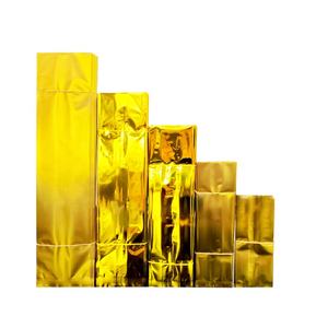 さまざまな色アルミホイルメタライズプラスチックラミネートヒートシールサイドガセット食品真空ポーチ小さなお茶の包装袋 - Product Image 5