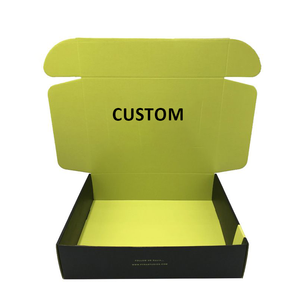 High Quality Luxury Customize Printed Logo Cardboard Folding Corrugated Paper Matte <b>Black</b> Carton <b>Boxes</b> Mailing Shipping Box - Product Image 4