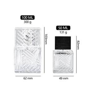 Chai nước hoa Arab Dubai Khamrah hình vuông nhẹ nhàng 100ml 50ml, chất liệu thủy tinh trong suốt, có vòi xịt và nắp đậy dành cho nữ - Product Image 6