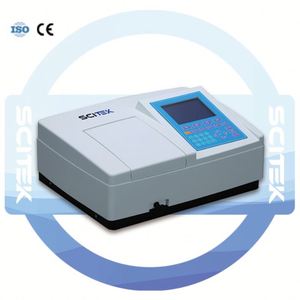 SCITEK UV Vis Spectrophotometer Dual-beam Optical System 1.8nm Bandwidth 0.5nm Accuracy 0.3%T Photometric <b>Spectrometer</b> - Product Image 2