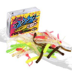 เหยื่อตก<span class=keywords><strong>ปลา</strong></span> Spinpoler แบบหนอนยาง Ajing ขนาด 55 มม. <span class=keywords><strong>หัว</strong></span>จิ๊กขนาดเล็ก สำหรับตก<span class=keywords><strong>ปลา</strong></span>แบบ Drop Shot ตก<span class=keywords><strong>ปลา</strong></span>หิน ตก<span class=keywords><strong>ปลา</strong></span>แบส <span class=keywords><strong>ปลา</strong></span>ไพค์ <span class=keywords><strong>ปลา</strong></span>เทราต์ อุปกรณ์ตกปลา - Product Image 2