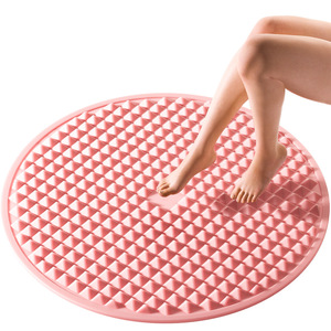 Tapis d'acupression en silicone épaissi pour massage des pieds, pression sur les orteils, doux, antidérapant, diamètre 45 cm, ultra-lent, directement de l'usine - Product Image 1