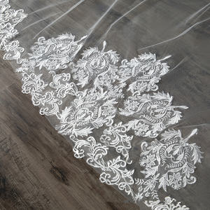 LUOXIN-velo <span class=keywords><strong>de</strong></span> <span class=keywords><strong>novia</strong></span> <span class=keywords><strong>de</strong></span> dos capas, velo largo <span class=keywords><strong>de</strong></span> <span class=keywords><strong>Mantilla</strong></span>, velo <span class=keywords><strong>de</strong></span> boda con borde <span class=keywords><strong>de</strong></span> encaje - Product Image 6