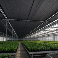 Filet d'ombrage noir en HDPE tricoté warp, résistant aux UV à 70%-90%, respirant et durable, en rouleau pour serres, fermes et pépinières
