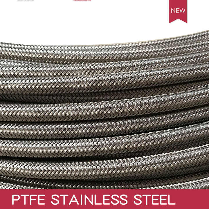 1 Meter PTFE Braided Stainless Steel Brake Hose - AN3 Fitting, 3mm, High Performance