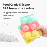 Moules à gâteau en silicone SILIKOLOVE, personnalisables en usine, 15 cavités, forme demi-sphère, LFGB, antiadhésifs, sans BPA, faits à la main, pour mousse au chocolat