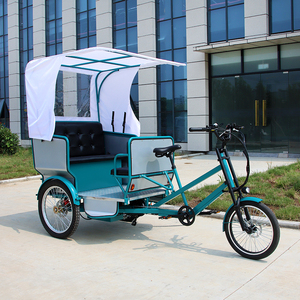 Tricycle cargo à pédales, taxi à assistance électrique, rickshaw, pédicab, <span class=keywords><strong>5</strong></span> passagers, tuk-tuk, tricycle à trois roues - Product Image 1
