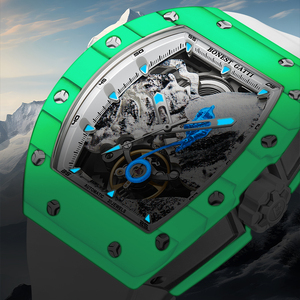 Montre mécanique automatique squelette de luxe Bonest Gatti, 20 rubis, cadran <span class=keywords><strong>lumineux</strong></span> pour homme, étanche, style alpinisme - Product Image 4