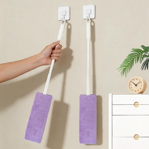 Custom Logo/Color Household Cleaning Microfiber <b>Gap</b> Brush Removable Bed Bottom Wall Roof Cleaning Telescopic Dust Brush - Product Image 1