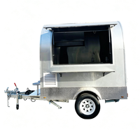 Mini camion de restauration, remorque de camping, chariot de restauration pour hot-dogs, camion de restauration mobile, cuisine entièrement équipée