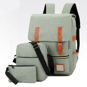 Custom Wholesale 2025 Logo <b>Large</b> Capacity High Quality Travel Business 3 Sets Bags for Men <b>Backpack</b> - Product Image 6