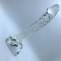 Kristallklares Glas Analdildo Anapplug G-Punkt Stimulation Weibliche Masturbation Sexspielzeug für Erwachsene Mann Frau Lesbe