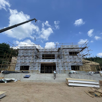Casa Prefabricada Residencial de Diseño Personalizado, Moderna y de Lujo, de Dos Pisos, con Sistema de Paneles OSB SIP, Ahorro de Energía