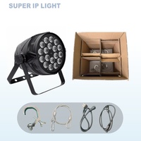 Par LED RGBW 4 en 1 de 18x10W, de aleación de aluminio, luz de escenario tipo wash, DMX512, con ángulo de haz múltiple, para iglesia, DJ, fiestas y eventos