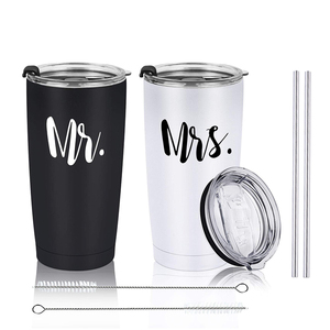 Custom Mr Mrs Dad Mom Gift Tumbler Cups Set 20/30 oz Vacuum Cup Travel Mug Stainless Steel Tumbler Cups With Logo - Product Image 3