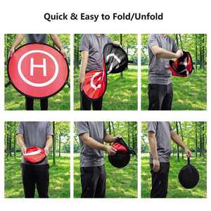 Almohadilla de aterrizaje para Dron, alfombrilla de aterrizaje de 55cm para DJI Mavic <span class=keywords><strong>3</strong></span>/Air <span class=keywords><strong>3</strong></span>/Mini <span class=keywords><strong>2</strong></span> Se/Mini 4/Mini <span class=keywords><strong>3</strong></span> Pro RC Quadcopters, accesorios para Fimi X8 Mini - Product Image 4