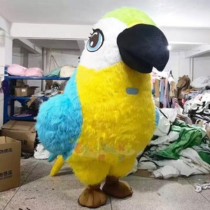 Costume de mascotte de perroquet gonflable <span class=keywords><strong>pas</strong></span> <span class=keywords><strong>cher</strong></span> pour adultes, cosplay de festival, <span class=keywords><strong>Halloween</strong></span>, Noël, vacances, personnage - Product Image 2