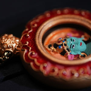 Nuevo Colgante Tridimensional <span class=keywords><strong>de</strong></span> Herencia Cultural Inmaterial, Estilo Tibetano, Cinco Señores Zha Kila Ram, Decoración para <span class=keywords><strong>el</strong></span> Hogar <span class=keywords><strong>de</strong></span> Latón - Product Image 5