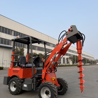 Chargeuse frontale électrique compacte industrielle, système hydraulique complet, pompe moteur, contrôle intelligent par PLC, mini-chargeuse sur pneus