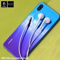 VDENMEN Écouteurs filaires de haute qualité les moins chers Écouteurs filaires 3,5 mm Écouteurs filaires en silicone avec microphone