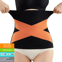 Ceinture de maintien lombaire sportive en coton respirant de haute qualité avec kit d'huile de pierres énergétiques, corset amincissant et gainant pour le ventre