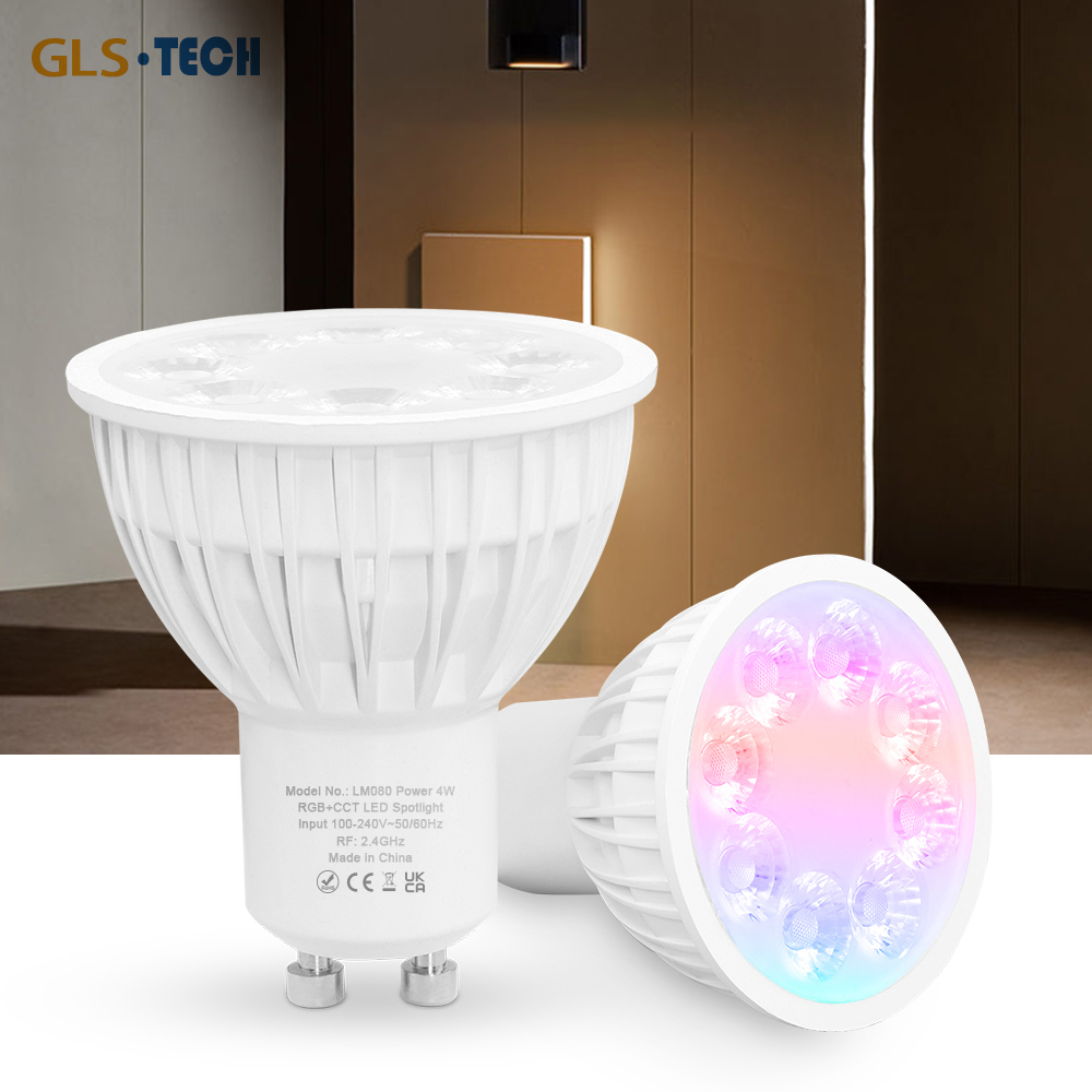 4 Вт Zigbee RGB CCT GU10 умные прожекторы Регулируемая яркость и цветовая температура совместимые шлюзы для интеллектуального управления