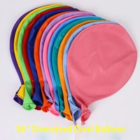 Riesige Übergroße 36-Zoll-Ballons Jumbo Runde Latex-Helium-Mattfarbene Ballons für Babyparty Abschlussfeier Casino-Gaming-Party
