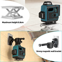 Niveau laser vert 360° auto-nivelant, précision élevée ±1mm/5m, portée 30m, double batterie 2400mAh, outil professionnel