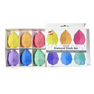 Ensemble de <span class=keywords><strong>craie</strong></span> de trottoir Jumbo en forme de diamant BEIFA, ensemble d'art de <span class=keywords><strong>craie</strong></span> de trottoir lavable non toxique - Product Image 5