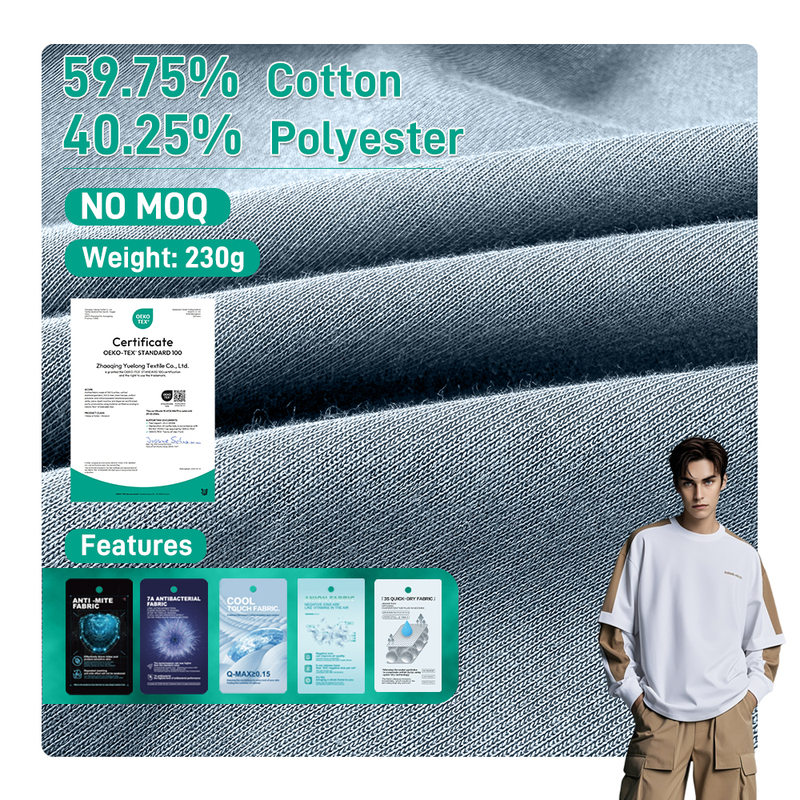 365gsm Stock Cotton Polyester French Terry