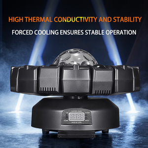 ไฟดิสโก้แบบเลเซอร์ 150W 8 แขน รุ่น Magic Ball Pattern 4-in-1 พร้อมไฟสโตรบ 5W COM สำหรับ KTV บาร์ และคลับ - Product Image 4