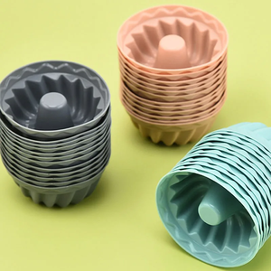 12PCS Silicone Cake Mold Food Grade Baking Cake Baking Mold Kitchen Cooking <b>Bakeware</b> Making Diy Cake Baking - Product Image 3