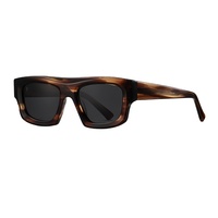 Lunettes de soleil Kenbo Classic Acetate Square Frame, polarisées UV400, style rétro, pour hommes et femmes, personnalisables