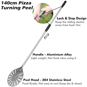 Venta caliente 9 pulgadas <span class=keywords><strong>Pizza</strong></span> Turning Peel 304 Acero inoxidable Desmontable Mango largo <span class=keywords><strong>Pizza</strong></span> <span class=keywords><strong>Pala</strong></span> giratoria Ajustable <span class=keywords><strong>Pizza</strong></span> Turner - Product Image 6
