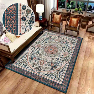 EiffelHome Tapis Grand Format Classique Européen en Imitation Cachemire, Antidérapant, Lavable, à Poils Courts, Ensemble de Tapis pour Salon Complet - Product Image 1
