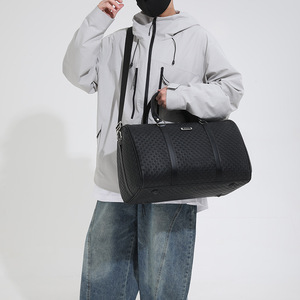 Sac de sport imperméable pour yoga et gym, avec compartiment sec/humide et poche à chaussures, sac de voyage portable grande capacité pour hommes - Product Image 5