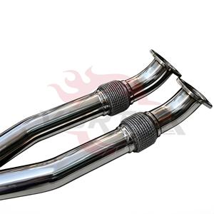 ท่อไอเสียแบบ Catback สแตนเลส Vortex พร้อมวาล์ว สำหรับ Nissan GTR R35 พร้อมท่อเชื่อมด้านหน้าแบบ Y และปลายท่อโครเมียมแบบ Quad - Product Image 5
