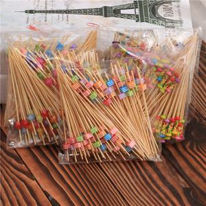 Livraison gratuite, brochettes à fruits jetables en acier inoxydable 316, fourchettes à fruits, fleurs artificielles, <span class=keywords><strong>parapluie</strong></span> à cocktail, cure-dents KTV, sandwich - Product Image 2