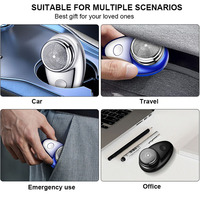 Nueva Mini Afeitadora eléctrica portátil Fácil de un botón USB C Recargable Seguridad Hombres Señora Sharp Face Hair Razor para viajes Oficina