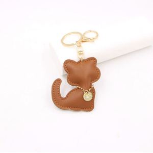 Llavero de Gato de Cuero PU de Moda, Impermeable, Lindo, Duradero, Hermoso, Mini Colgante de Animal, Personalizable, Regalo Especial para - Product Image 4
