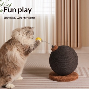 <span class=keywords><strong>2026</strong></span> OEM Jute Moderne Kattenklimrek Krabplank Balpaal Bomb-vormig Duurzaam Slijtvast Katten Speelgoed - Product Image 1