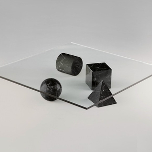 Sfera naturale sfera <span class=keywords><strong>cubo</strong></span> postale blocco soggiorno mobili tavolo in vetro base in marmo <span class=keywords><strong>tavolino</strong></span> di lusso - Product Image 6