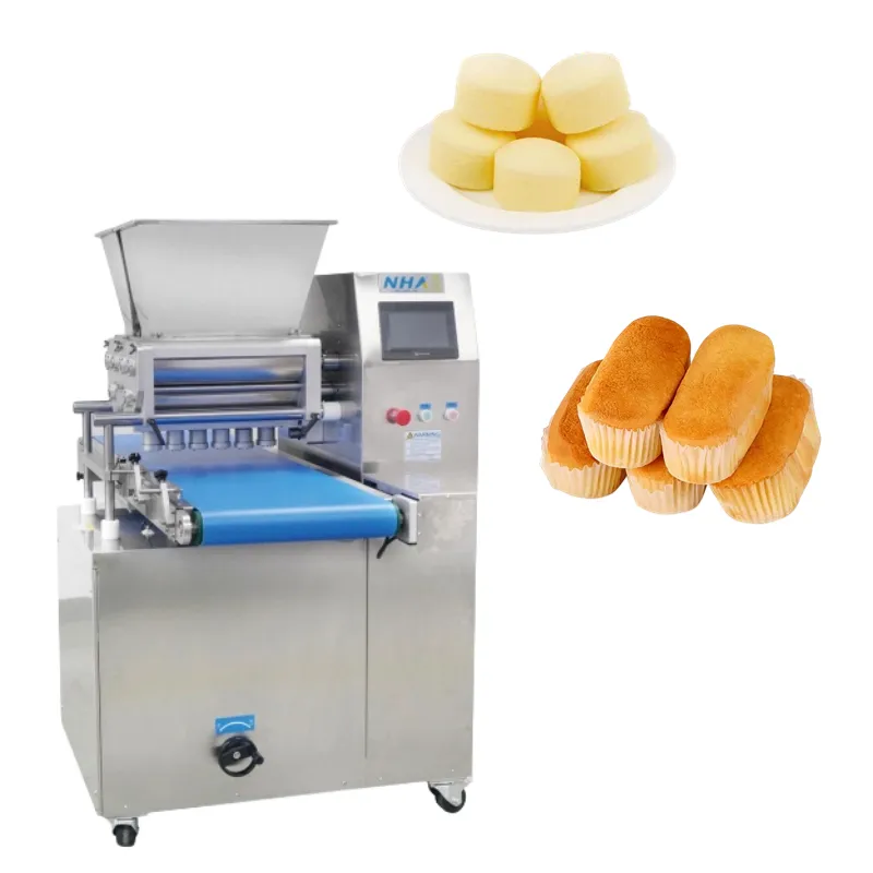 Automática comercial industria pastel 400x600mm bandeja torta equipos de llenado máquina para pastel Cupcake