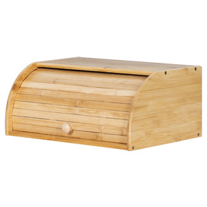Boîte à pain en bambou Taoya 40cm, armoire de rangement en bois pour cuisine, pain, gâteaux, pâtisseries - Product Image 5