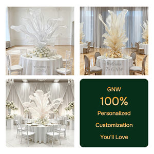 Installation d'art en <span class=keywords><strong>soie</strong></span> géante faite à la main de luxe haut de gamme pour les ornements de bureau, la décoration de mariage - Product Image 2